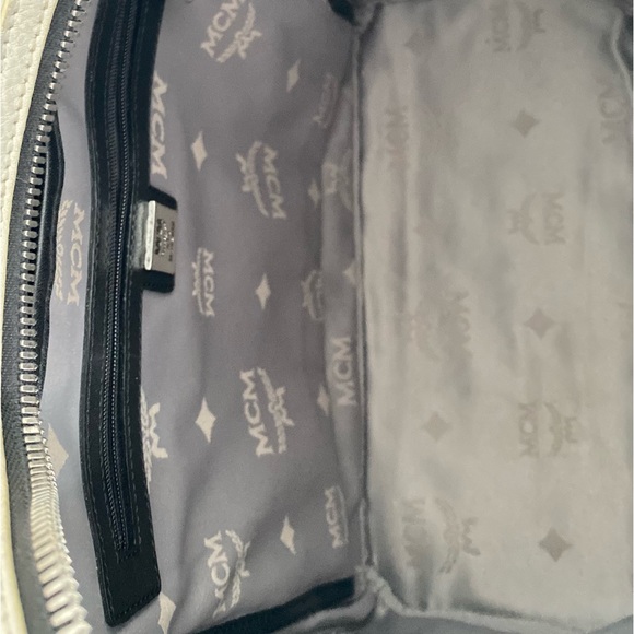 MCM Authentic White Backpack Large - Picture 3 of 7
